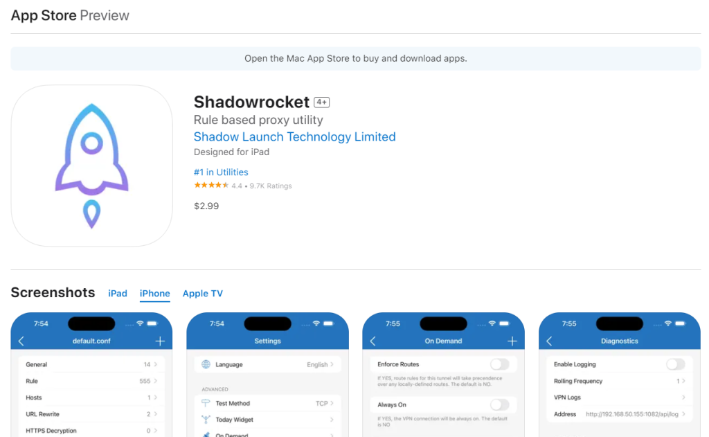 2025 最新 IOS 苹果手机小火箭 Shadowrocket 下载及配置教程